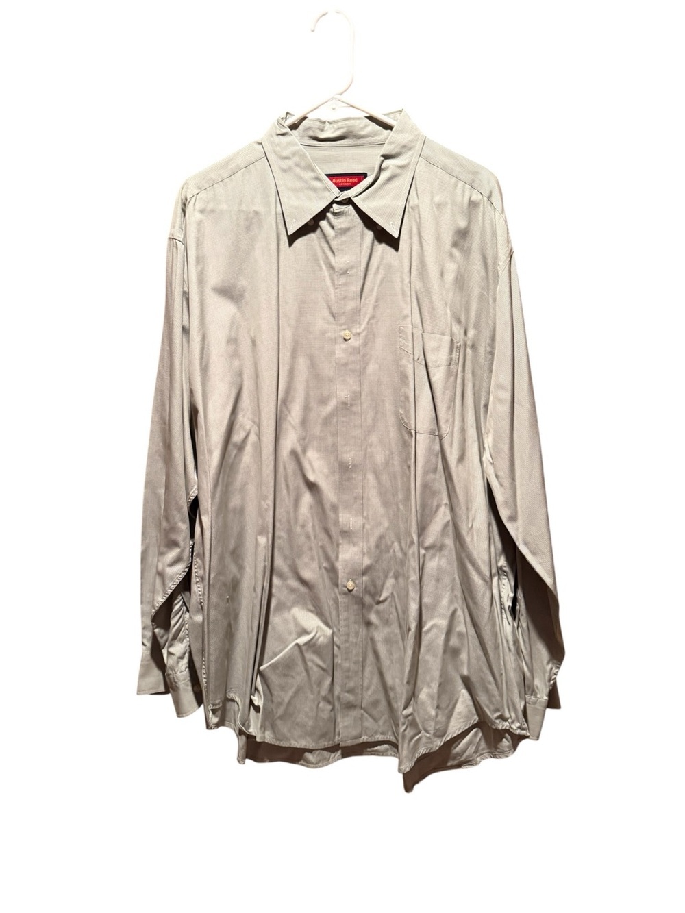 Austin Reed Men's Classic Long-Sleeve Dress Shirt - Grey - Picture 2 of 3